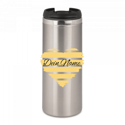Personalisierter Kaffeebecher mit Namen Thermobecher Herz_0010F - Herz Jesu