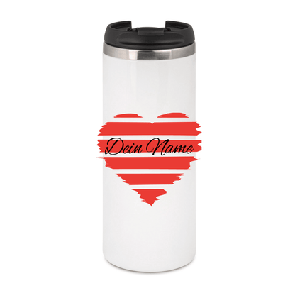 Personalisierter Kaffeebecher mit Namen Thermobecher Herz_0010F - Herz Jesu