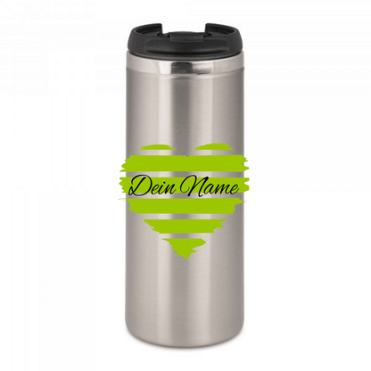 Personalisierter Kaffeebecher mit Namen Thermobecher Herz_0010F - Herz Jesu