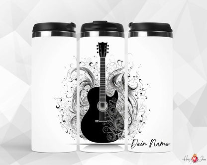 Personalisierter Kaffeebecher mit Namen Thermobecher Musikinstrumente_0018F - Herz Jesu