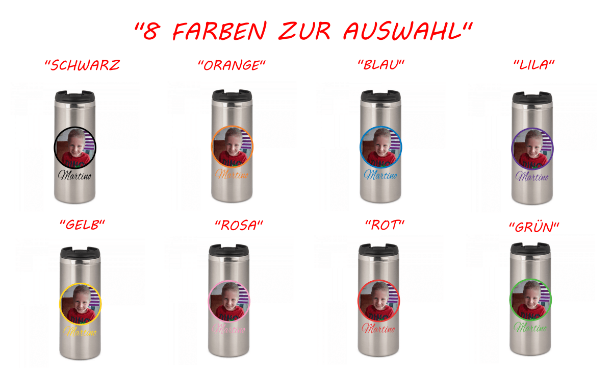 Personalisierter Kaffeebecher mit Namen/Bild Thermobecher_0003F - Herz Jesu