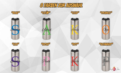 🎁 Personalisierter Thermobecher mit Namen – Praktischer Kaffeebecher & perfekte Geschenkidee als Weihnachtsgeschenk für Familie & Freunde_0002F - Herz Jesu