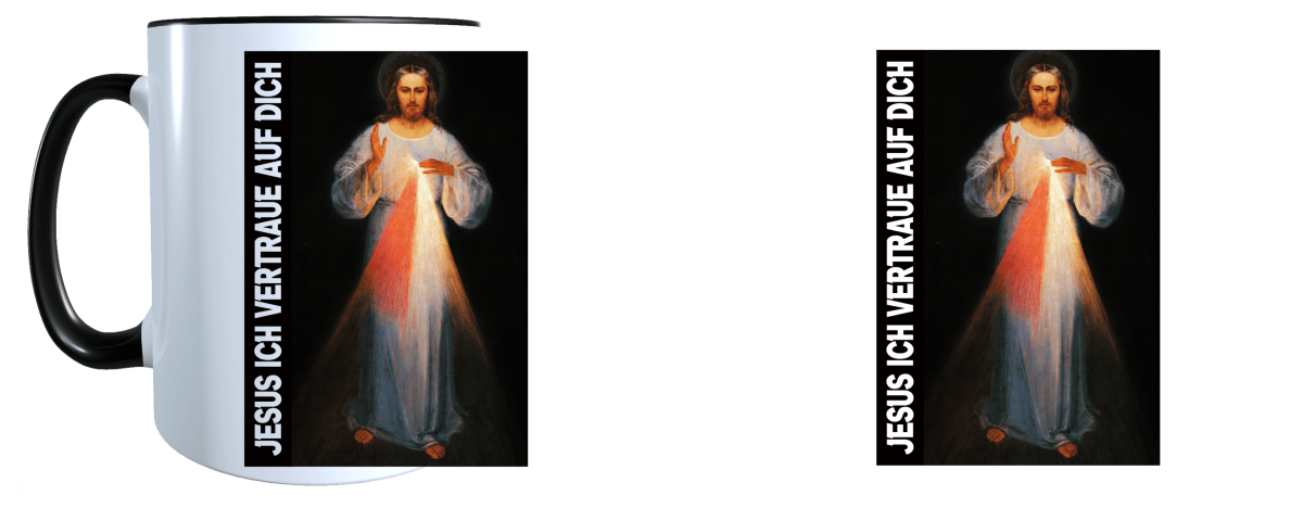 Tasse Barmherziger Jesus Gott Heiliger Geist Beten Pfingsten Geschenkidee_0001T - Herz Jesu