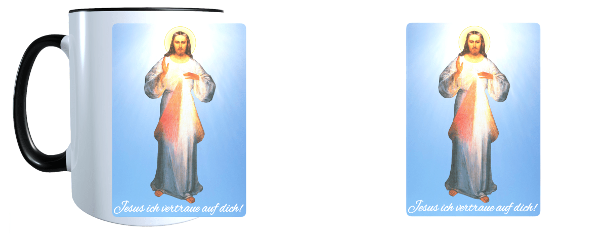 Tasse Barmherziger Jesus Gott Heiliger Geist Beten Pfingsten Geschenkidee_0001T - Herz Jesu