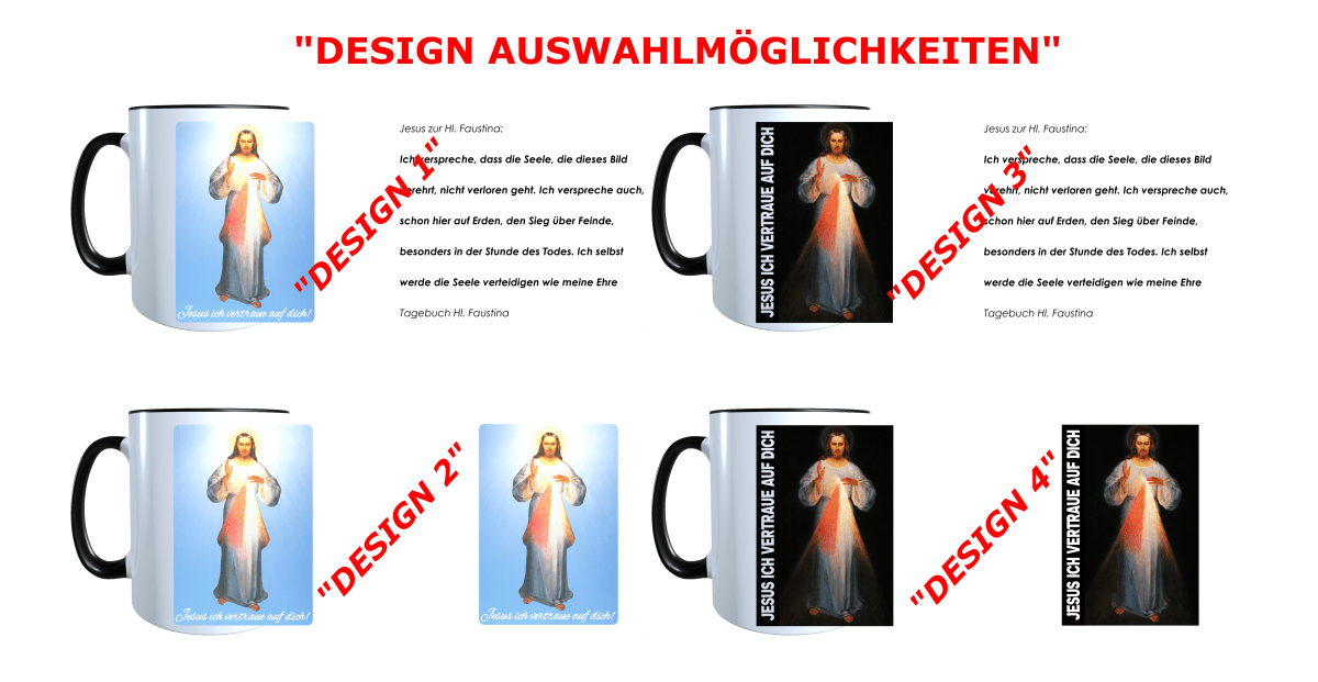 Tasse Barmherziger Jesus Gott Heiliger Geist Beten Pfingsten Geschenkidee_0001T - Herz Jesu