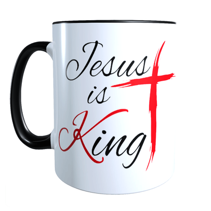Tasse Jesus is King Gott Heiliger Geist Beten Pray bibel Pfingsten_0027T - Herz Jesu