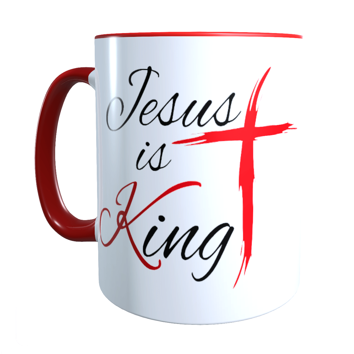 Tasse Jesus is King Gott Heiliger Geist Beten Pray bibel Pfingsten_0027T - Herz Jesu