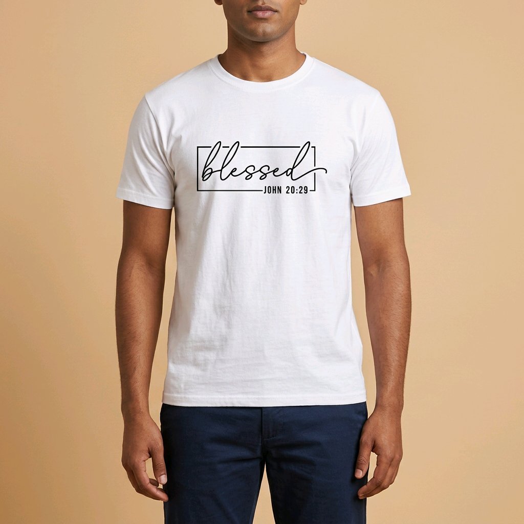 Unisex T-Shirt Blessed Segen Jesus_0014A - Herz Jesu