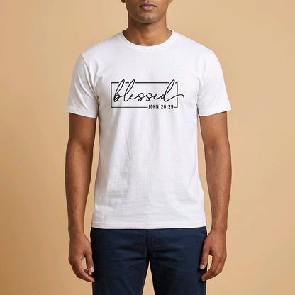 Unisex T-Shirt Blessed Segen Jesus_0014A - Herz Jesu