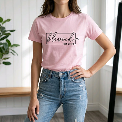 Unisex T-Shirt Blessed Segen Jesus_0014A - Herz Jesu