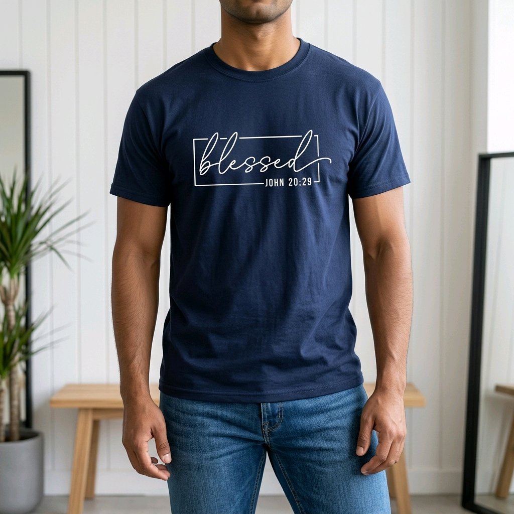 Unisex T-Shirt Blessed Segen Jesus_0014A - Herz Jesu