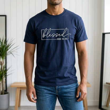 Unisex T-Shirt Blessed Segen Jesus_0014A - Herz Jesu