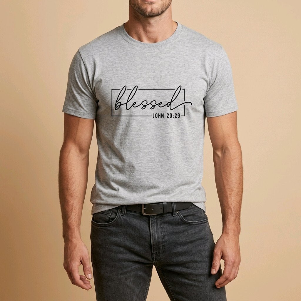 Unisex T-Shirt Blessed Segen Jesus_0014A - Herz Jesu