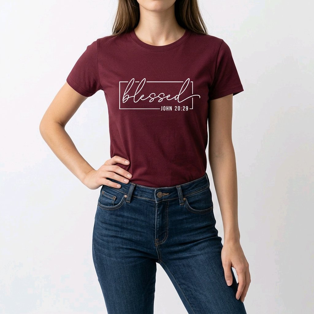 Unisex T-Shirt Blessed Segen Jesus_0014A - Herz Jesu