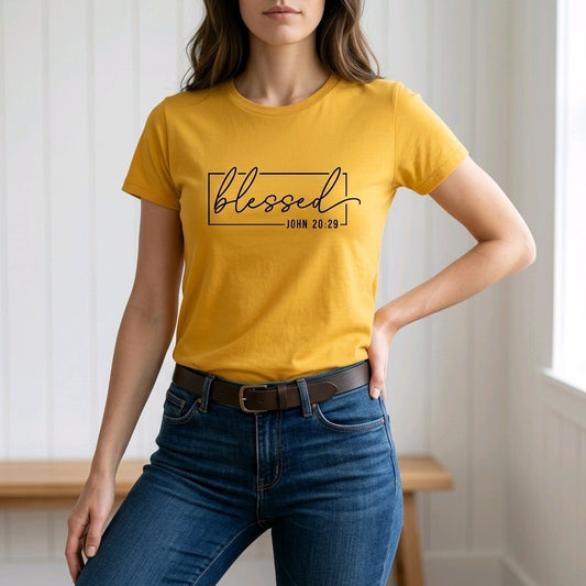 Unisex T-Shirt Blessed Segen Jesus_0014A - Herz Jesu
