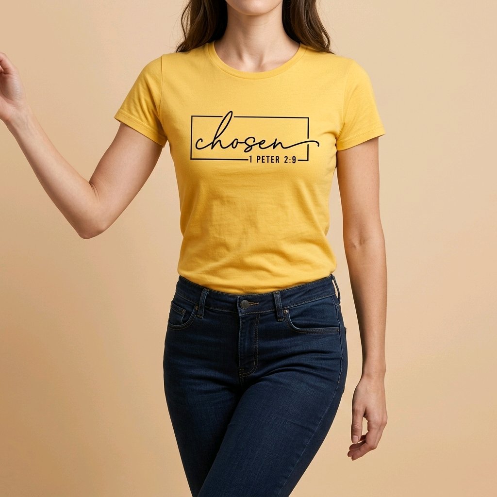 Unisex T-Shirt Chosen Jesus Gott_0015A - Herz Jesu