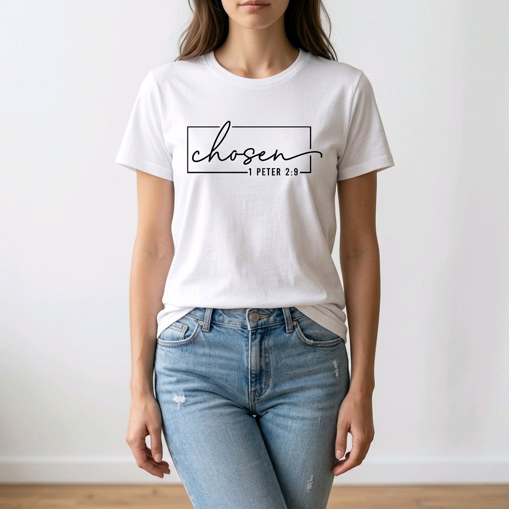 Unisex T-Shirt Chosen Jesus Gott_0015A - Herz Jesu