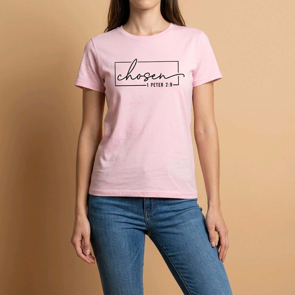 Unisex T-Shirt Chosen Jesus Gott_0015A - Herz Jesu
