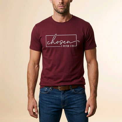 Unisex T-Shirt Chosen Jesus Gott_0015A - Herz Jesu