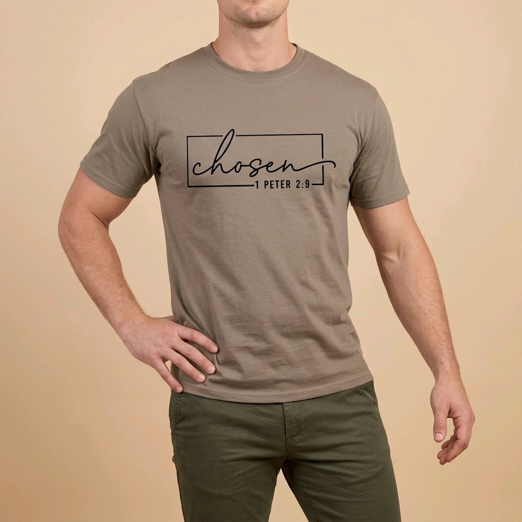 Unisex T-Shirt Chosen Jesus Gott_0015A - Herz Jesu