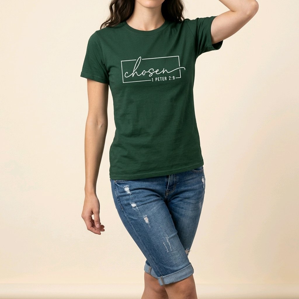 Unisex T-Shirt Chosen Jesus Gott_0015A - Herz Jesu