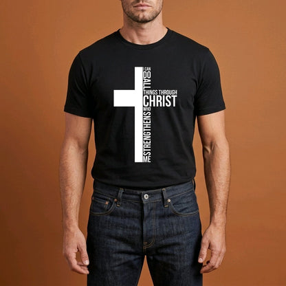 Unisex T-Shirt Cross Kreuz Jesus Gott_0005A - Herz Jesu