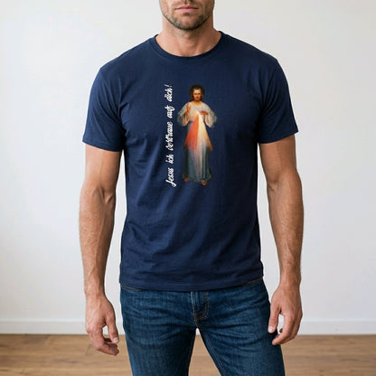 Unisex T-Shirt Jesus Barmherziger Gott_0003A - Herz Jesu
