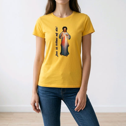 Unisex T-Shirt Jesus Barmherziger Gott_0003A - Herz Jesu