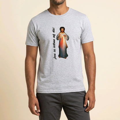 Unisex T-Shirt Jesus Barmherziger Gott_0003A - Herz Jesu