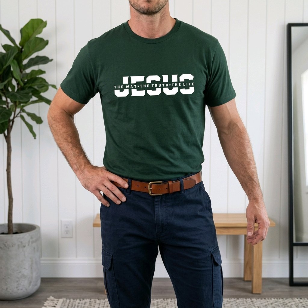 Unisex T-Shirt Jesus the Way Gott_0009A - Herz Jesu