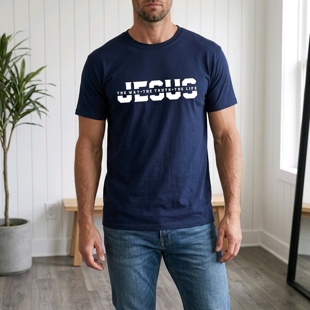 Unisex T-Shirt Jesus the Way Gott_0009A - Herz Jesu