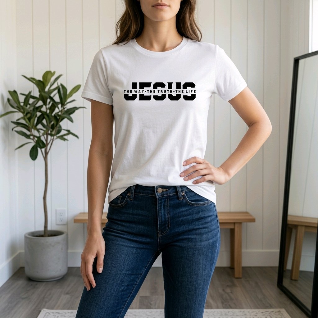 Unisex T-Shirt Jesus the Way Gott_0009A - Herz Jesu