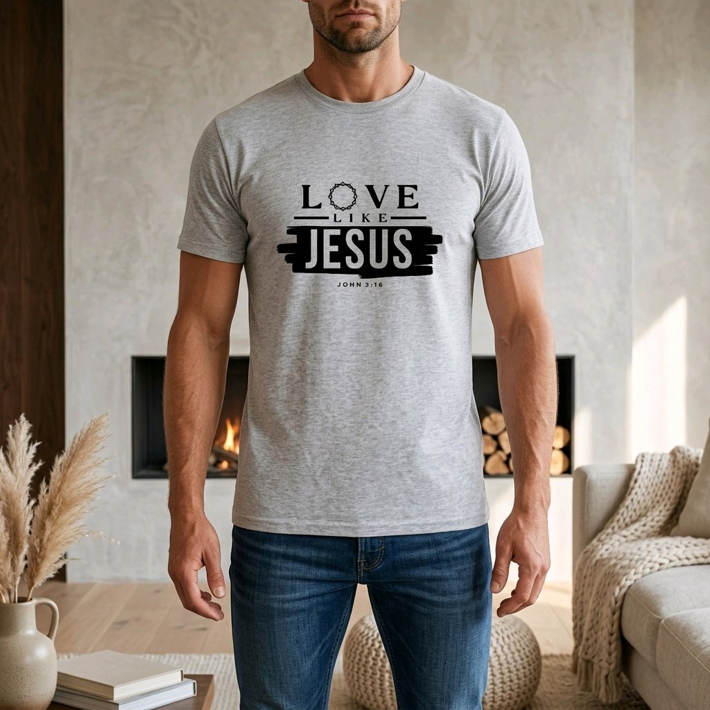 Unisex T-Shirt Love like Jesus_0004A - Herz Jesu