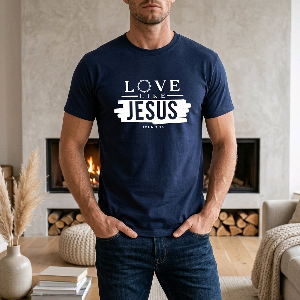 Unisex T-Shirt Love like Jesus_0004A - Herz Jesu