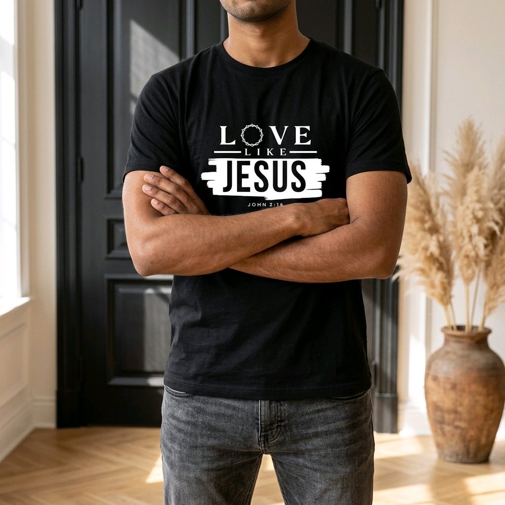 Unisex T-Shirt Love like Jesus_0004A - Herz Jesu