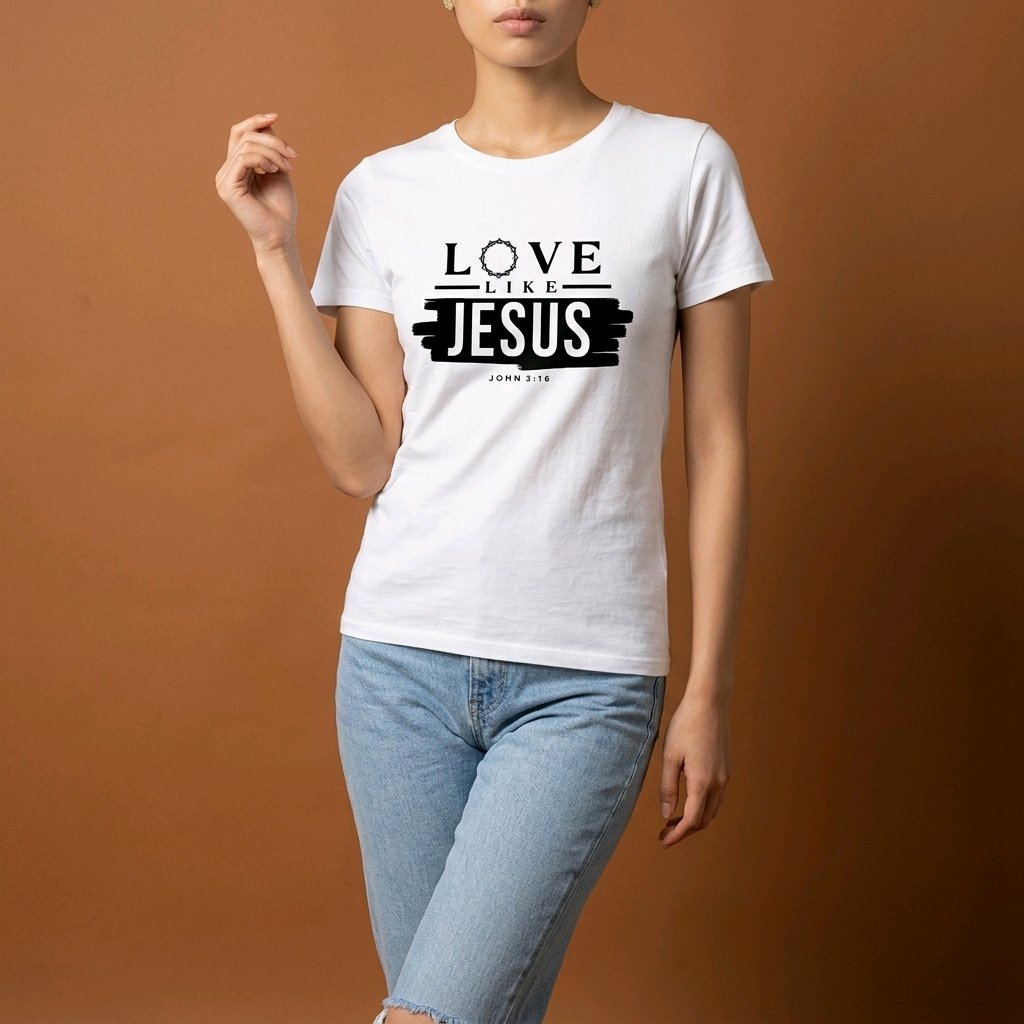 Unisex T-Shirt Love like Jesus_0004A - Herz Jesu