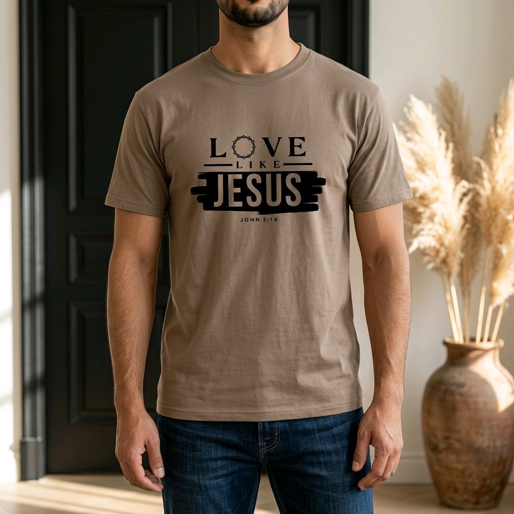 Unisex T-Shirt Love like Jesus_0004A - Herz Jesu
