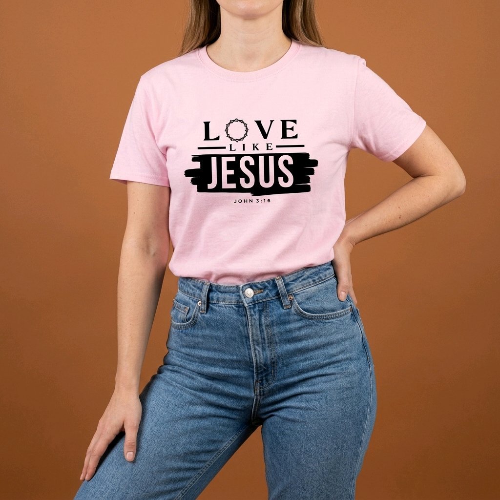 Unisex T-Shirt Love like Jesus_0004A - Herz Jesu