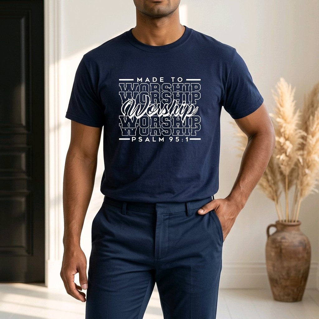 Unisex T-Shirt Made to Worship Jesus Gott_0008A - Herz Jesu