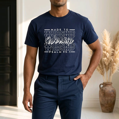 Unisex T-Shirt Made to Worship Jesus Gott_0008A - Herz Jesu