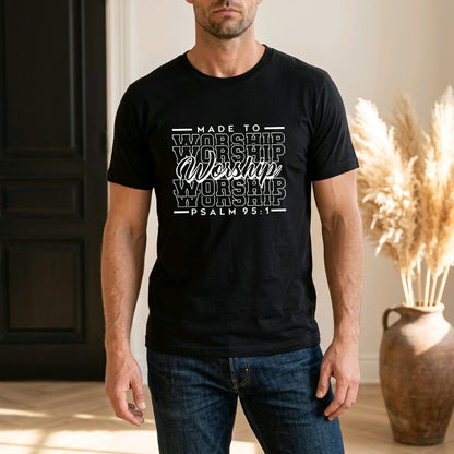 Unisex T-Shirt Made to Worship Jesus Gott_0008A - Herz Jesu