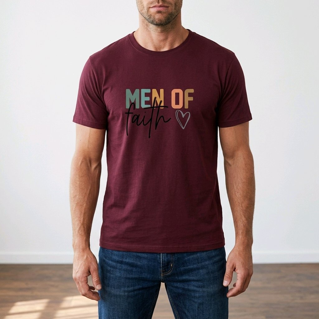Unisex T-Shirt Man of Faith Gott Jesus_0017A - Herz Jesu