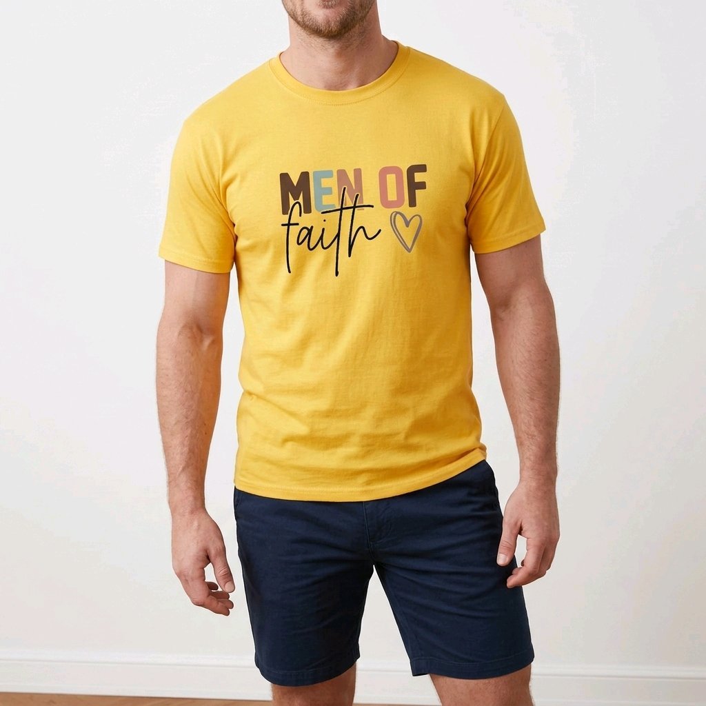 Unisex T-Shirt Man of Faith Gott Jesus_0017A - Herz Jesu