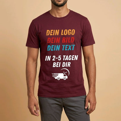 Unisex T-Shirt personalisierbar mit Logo Werbeartikel Arbeitskleidung Wappen_04A - Herz Jesu