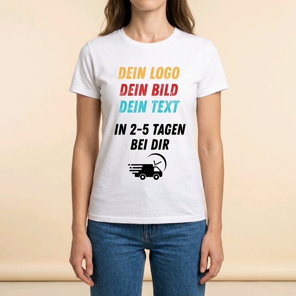Unisex T-Shirt personalisierbar mit Logo Werbeartikel Arbeitskleidung Wappen_04A - Herz Jesu