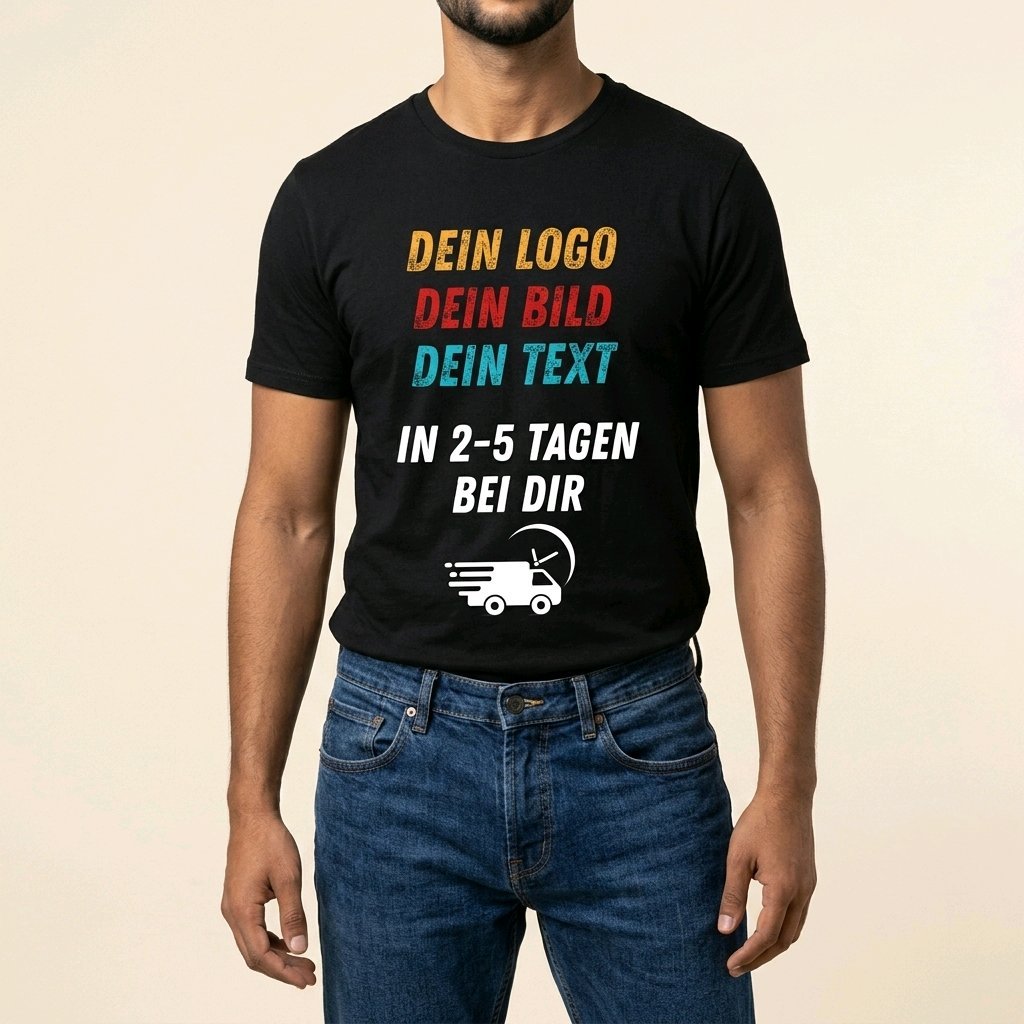 Unisex T-Shirt personalisierbar mit Logo Werbeartikel Arbeitskleidung Wappen_04A - Herz Jesu