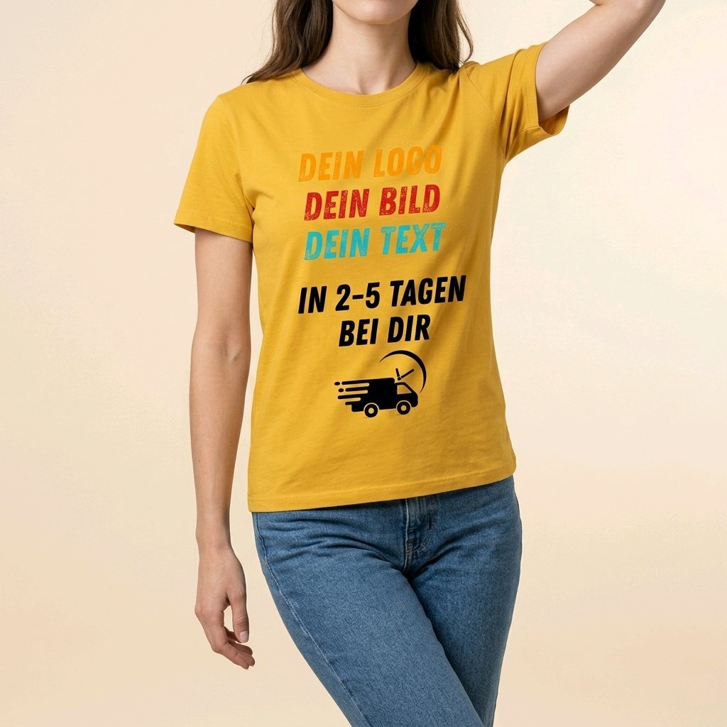 Unisex T-Shirt personalisierbar mit Logo Werbeartikel Arbeitskleidung Wappen_04A - Herz Jesu