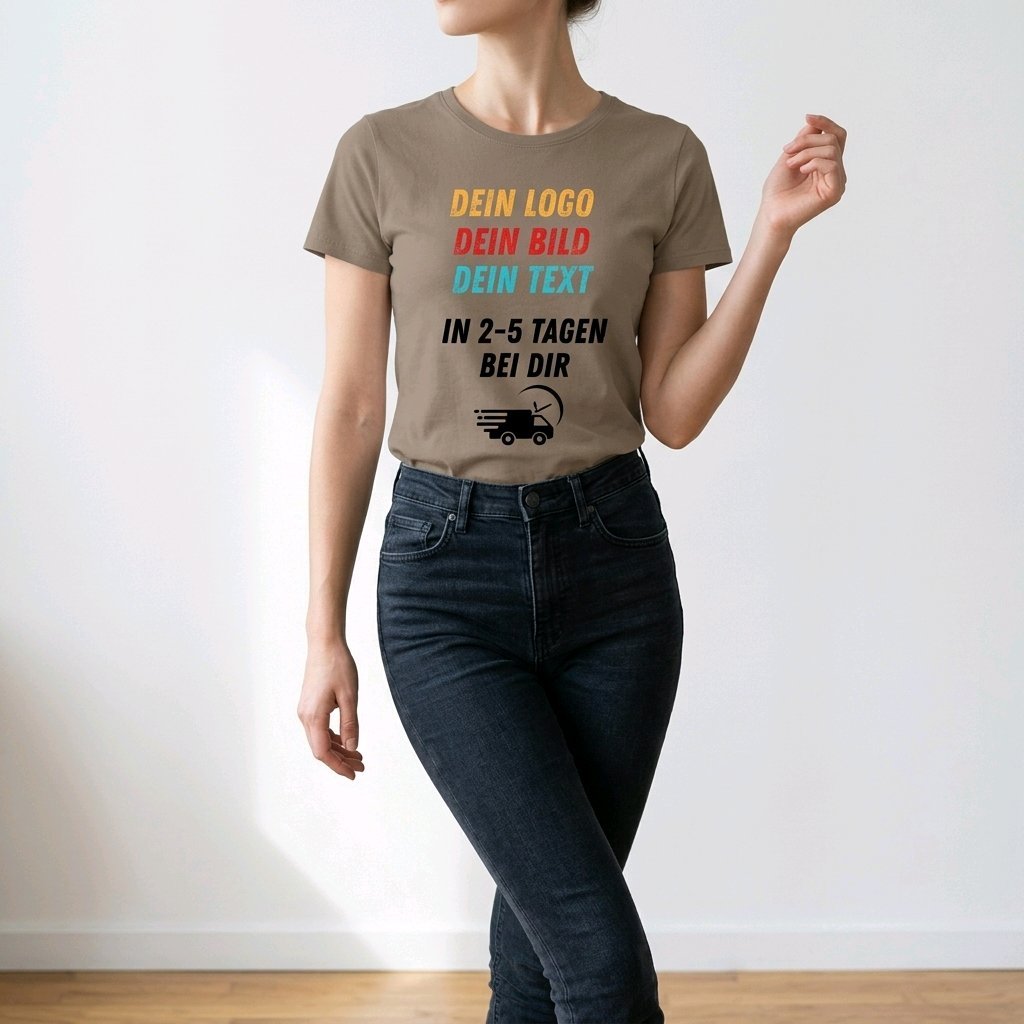 Unisex T-Shirt personalisierbar mit Logo Werbeartikel Arbeitskleidung Wappen_04A - Herz Jesu