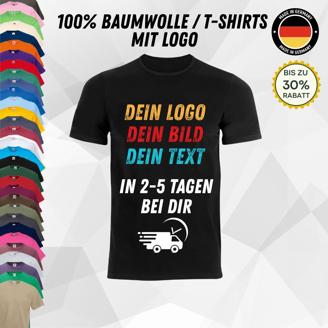 Unisex T-Shirt personalisierbar mit Logo Werbeartikel Arbeitskleidung Wappen_04A - Herz Jesu