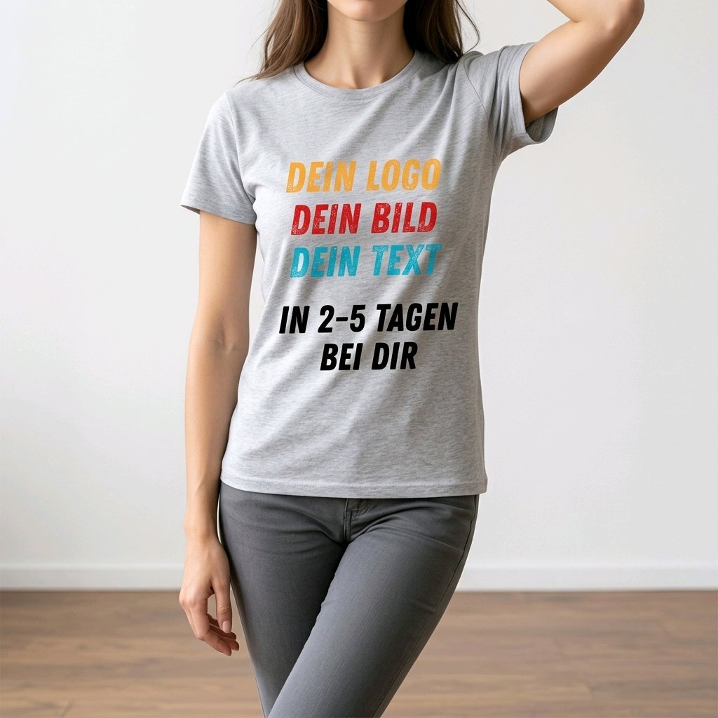 Unisex T-Shirt personalisierbar mit Logo Werbeartikel Arbeitskleidung Wappen_04A - Herz Jesu